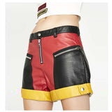 Women Biker Tailgate Moto Skirt Gothic EMO Short Skirt with Current Mood Style