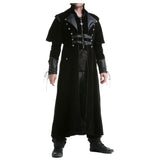 Handmade Gothic Steampunk Coat Halloween Cosplay Costume Victorian Long Coat