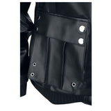 Men Arsen Black PU Leather Men Jacket