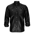 Men Full Sleeve Fetish Shirt Leather Gothic Shirt - Alternative Gothic Dark Wear | Embrace Dark Aesthetic Men & Women Gothic Clothing