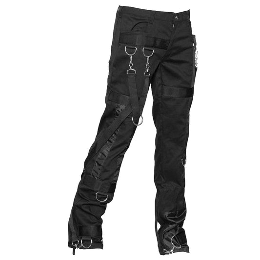 Men Girdle Pant Black Punk Denim Star D Rings Pant, Bondage Trouser, Gothic Trousers, Punk Trousers - Alternative Gothic Dark Wear | Embrace Dark Aesthetic Men & Women Gothic Clothing