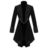 Handmade Women Gothic Pentagram Velvet Coat Ladies Gothic Long Coat