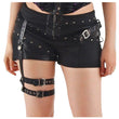 Women Gothic EMO Black Shorts Trendy and Chic Style