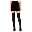 Women Gothic Lace Up Mini Skirt Edgy and Stylish Black Skirt with Corset