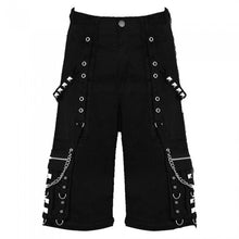 Load image into Gallery viewer, Men Gothic Pant Cyber Goth Trouser Bondage Shorts Pant
