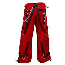 Load image into Gallery viewer, Men Gothic Red Trouser Cyber Shorts Pant For Sale
