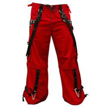 Load image into Gallery viewer, Men Gothic Red Trouser Cyber Shorts Pant For Sale
