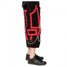 Load image into Gallery viewer, Men Gothic Pant Steampunk Bondage Trouser Cyber Punk Shorts
