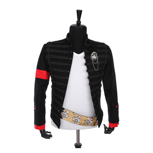 MJ Michael Jackson Classic Award Ceremony Hussars Jacket - Alternative Gothic Dark Wear | Embrace Dark Aesthetic Men & Women Gothic Clothing