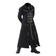 Handmade HELLRAISER Gothic Coat Punk Pinhead VAMPIRE Chrome Coat Long Gothic Coat
