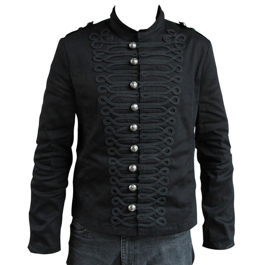 Mens Army Jacket Military Steampunk Parade Jacket - Alternative Gothic Dark Wear | Embrace Dark Aesthetic Men & Women Gothic Clothing