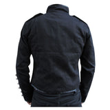 Military Parade Jacket Tunic Rock Black Steampunk Jacket - Alternative Gothic Dark Wear | Embrace Dark Aesthetic Men & Women Gothic Clothing