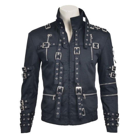 Men Black Mj Jacket Cosplay Costume Michael Jackson Jacket - Alternative Gothic Dark Wear | Embrace Dark Aesthetic Men & Women Gothic Clothing