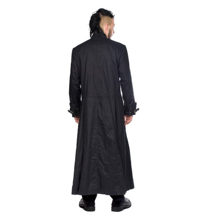 Men Hellraiser Dark Coat Gothic Long Coat Goth Clothing for Men