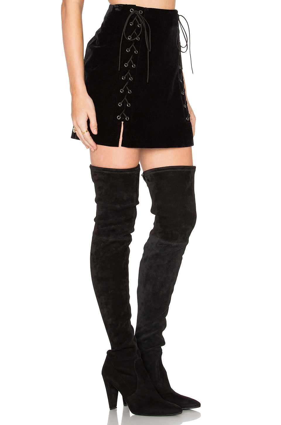 Women Gothic Lace Up Mini Skirt Edgy and Stylish Black Skirt with Corset