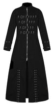 Mens Gothic Pinhead Hell Raiser Vampire Mens Trench Long Coat