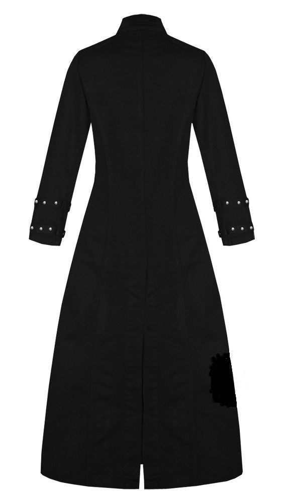 Mens Gothic Pinhead Hell Raiser Vampire Mens Trench Long Coat