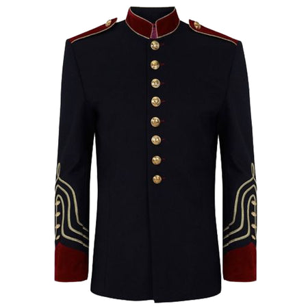 Men Pentagramme Military Officer Coat Historical Steampunk Style Surplus Jacket