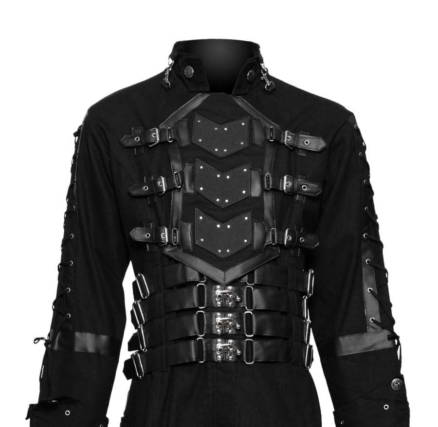 Handmade Men Long Coat Hellraiser Coat Steampunk Dark Goth Coat Heavy Gothic Coat