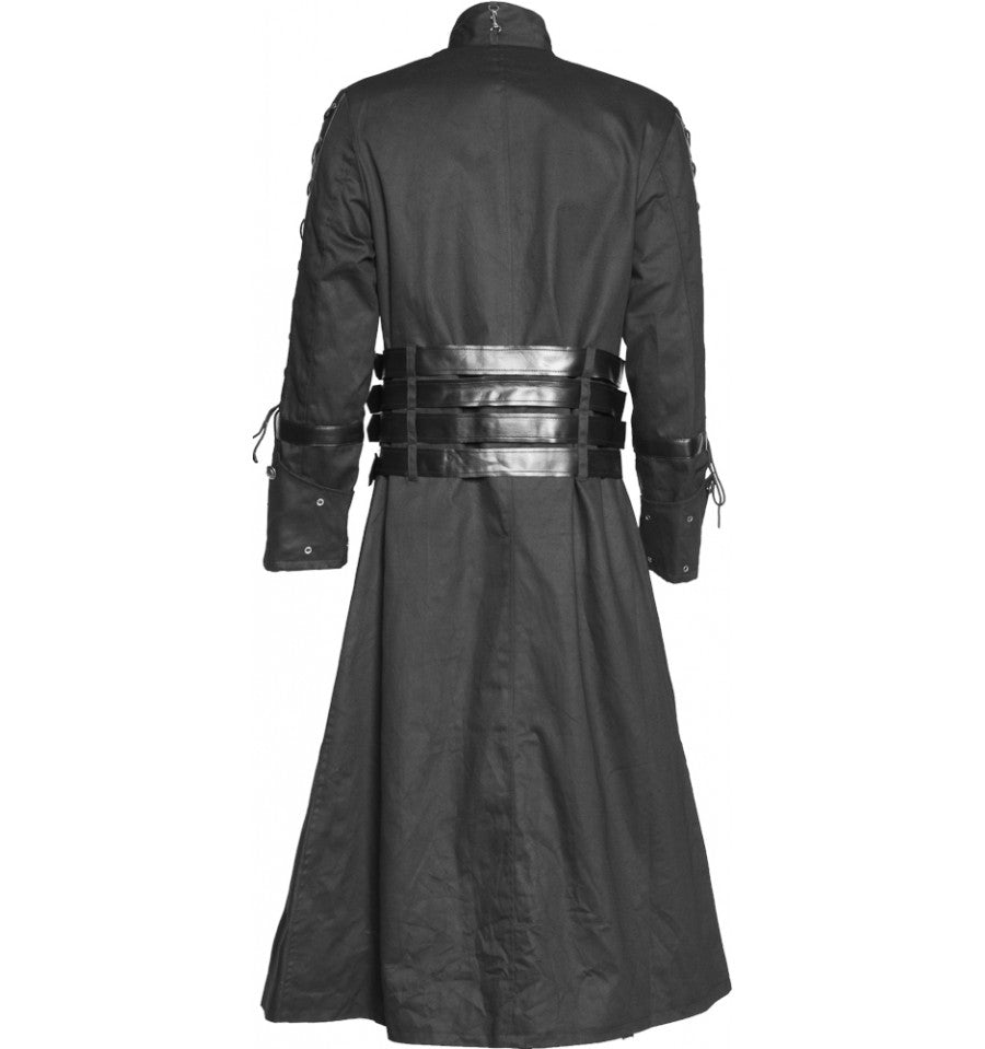 Handmade Men Long Coat Hellraiser Coat Steampunk Dark Goth Coat Heavy Gothic Coat