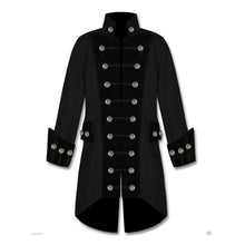 Load image into Gallery viewer, Handmade Gothic Coat Vintage Fashion Color Matching Coat Steampunk Pirate Jacket
