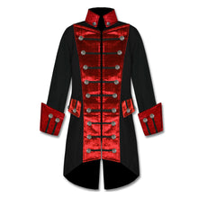 Load image into Gallery viewer, Handmade Gothic Coat Vintage Fashion Color Matching Coat Steampunk Pirate Jacket
