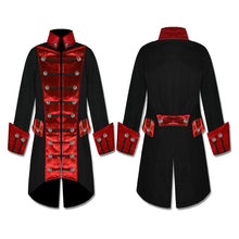 Load image into Gallery viewer, Handmade Gothic Coat Vintage Fashion Color Matching Coat Steampunk Pirate Jacket
