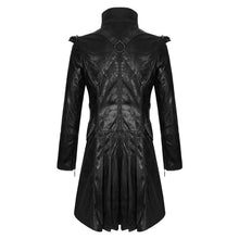 Load image into Gallery viewer, Handmade Men Steampunk Faux Leather Military Jacket Gothic Fashion Coat
