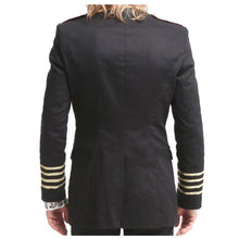 Load image into Gallery viewer, Handmade Men US Navy uniform Gold Buttons Double Breasted Vintage Coat
