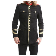 Load image into Gallery viewer, Handmade Men US Navy uniform Gold Buttons Double Breasted Vintage Coat
