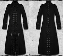 Load image into Gallery viewer, Handmade Long Coat Pinhead Vempire Trench Coat Cosplay Gothic Coat
